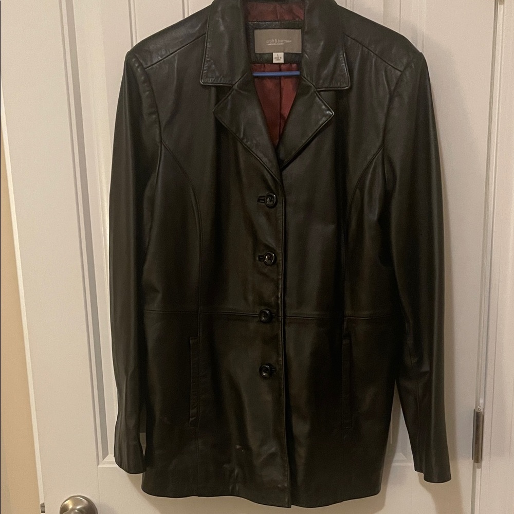 Croft‎ & Barrow Black Leather Jacket